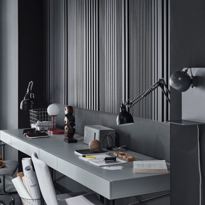 Стеновая панель реечная L-LINE Anthracite (антрацит)